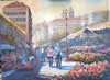Ivy Ridge Studio: Flower Market in Nice France 24 x 36 in Oil